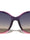 Leaf Shape Temple Accent Fashion Oversized Cat Eye Wholesale Sunglasses