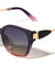 Leaf Shape Temple Accent Fashion Oversized Cat Eye Wholesale Sunglasses