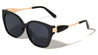 Leaf Shape Temple Accent Fashion Oversized Cat Eye Wholesale Sunglasses