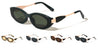 Leaf Shape Temple Accent Fashion Oval Cat Eye Wholesale Sunglasses