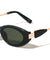 Leaf Shape Temple Accent Fashion Oval Cat Eye Wholesale Sunglasses