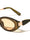 Leaf Shape Temple Accent Fashion Oval Cat Eye Wholesale Sunglasses