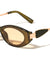Leaf Shape Temple Accent Fashion Oval Cat Eye Wholesale Sunglasses