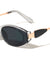 Leaf Shape Temple Accent Fashion Oval Cat Eye Wholesale Sunglasses