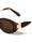Leaf Shape Temple Accent Fashion Oval Cat Eye Wholesale Sunglasses