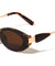 Leaf Shape Temple Accent Fashion Oval Cat Eye Wholesale Sunglasses