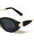 Leaf Shape Temple Accent Fashion Oval Cat Eye Wholesale Sunglasses