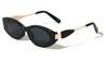 Leaf Shape Temple Accent Fashion Oval Cat Eye Wholesale Sunglasses