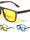 Art Deco Temple Accent Flat Top Square Wholesale Sunglasses