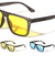 Art Deco Temple Accent Flat Top Square Wholesale Sunglasses