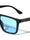 Art Deco Temple Accent Flat Top Square Wholesale Sunglasses