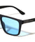Art Deco Temple Accent Flat Top Square Wholesale Sunglasses