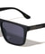 Art Deco Temple Accent Flat Top Square Wholesale Sunglasses
