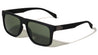 Soft Rubber Coating Geometric Hinge Accent Square Wholesale Sunglasses