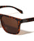 Soft Rubber Coating Geometric Hinge Accent Square Wholesale Sunglasses
