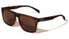 Soft Rubber Coating Geometric Hinge Accent Square Wholesale Sunglasses
