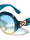 Triangle Infinity Hinge Accent Oversized Round Butterfly Wholesale Sunglasses