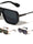 Art Deco Modern Squared Aviators Wholesale Sunglasses