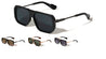 Art Deco Modern Squared Aviators Wholesale Sunglasses