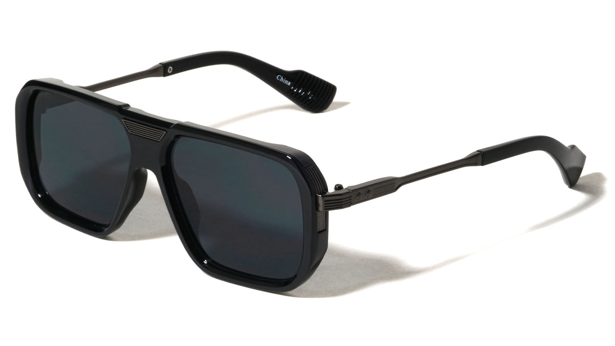 Art Deco Modern Squared Aviators Wholesale Sunglasses