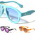 Three Dot Temple Accent Modern Tear Aviators Wholesale Sunglasses