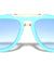 Three Dot Temple Accent Modern Tear Aviators Wholesale Sunglasses