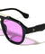 Three Dot Temple Accent Modern Tear Aviators Wholesale Sunglasses
