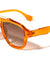 Three Dot Temple Accent Modern Tear Aviators Wholesale Sunglasses
