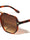 Frontal Metal Accent Geometric Modern Aviators Wholesale Sunglasses