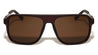 Solid Nose Bridge Modern Square Aviators Wholesale Sunglasses