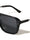 Solid Nose Bridge Modern Square Aviators Wholesale Sunglasses