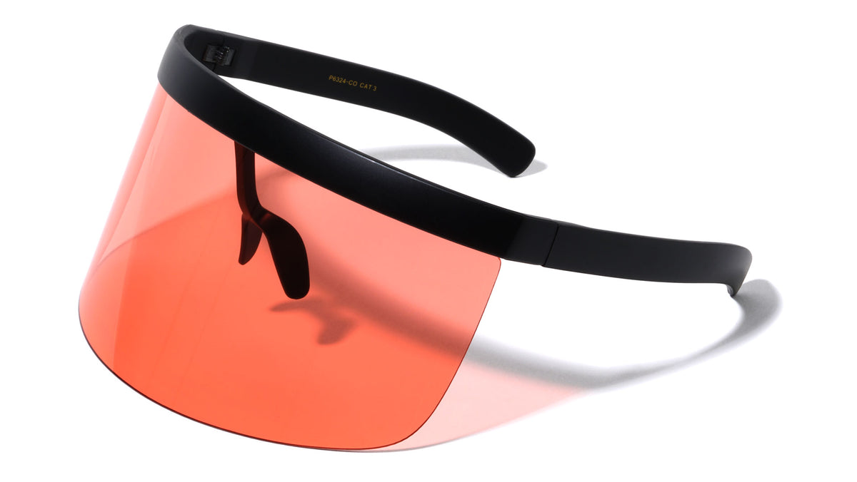 Shield Visor Color Lens Wholesale Sunglasses