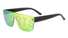 Sport Rimless One Piece Color Mirror Wholesale Bulk Sunglasses