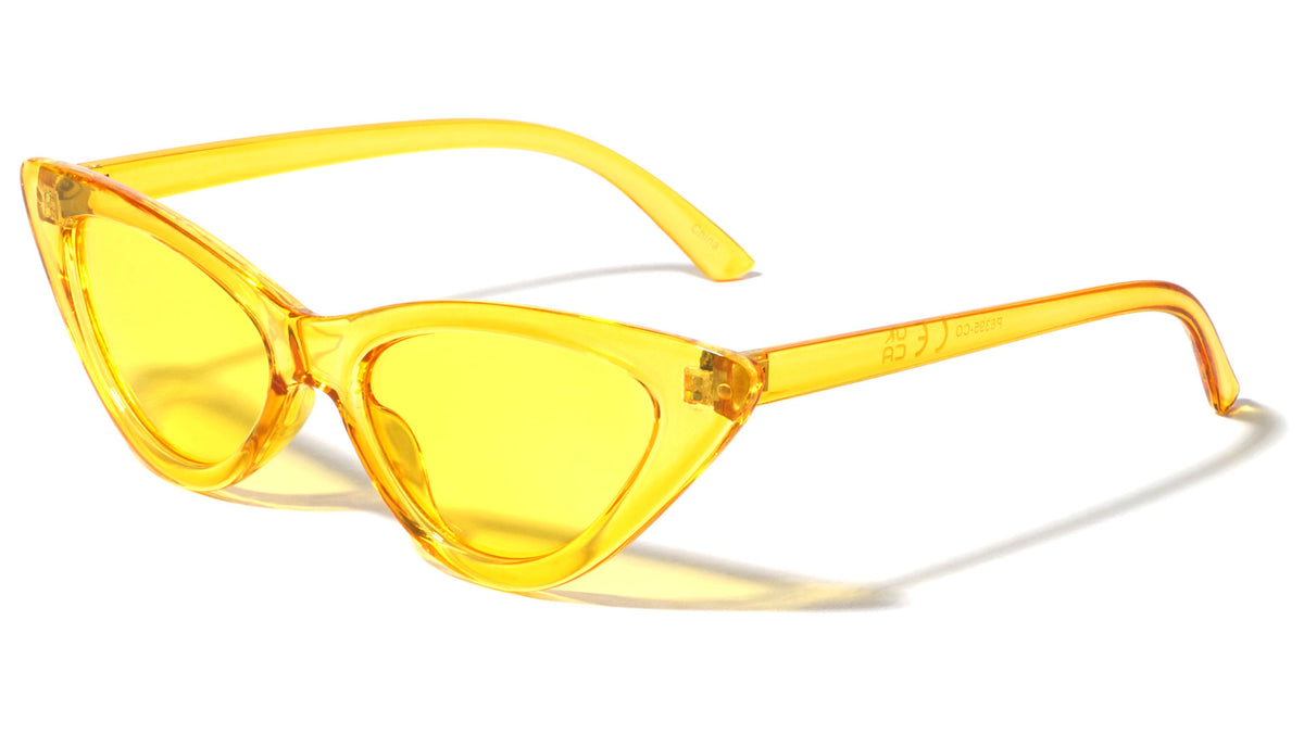 Crystal Color Cat Eye Sunglasses Wholesale