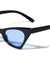 Triangle Black Frame Cat Eye Color Lens Bulk Sunglasses