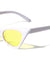 Triangle White Frame Cat Eye Color Lens Bulk Sunglasses