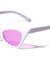 Triangle White Frame Cat Eye Color Lens Bulk Sunglasses