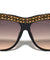 Rhinestoned Thick Frame Wholesale Fashion Sunglasses