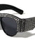Rhinestoned Thick Frame Wholesale Fashion Sunglasses