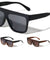 Plastic Flat Top One Piece Shield Sunglasses Wholesale