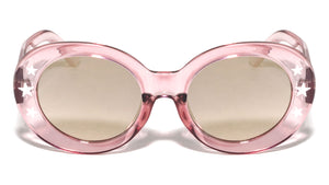 Star Print Oval Sunglasses Wholesale