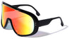 Oversized Color Mirror Shield Wholesale Sunglasses