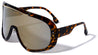 Oversized Color Mirror Shield Wholesale Sunglasses