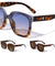 Retro Cat Eye Squared Horned Wholesale Sunglasses