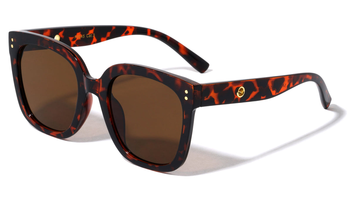 Retro Cat Eye Squared Horned Wholesale Sunglasses