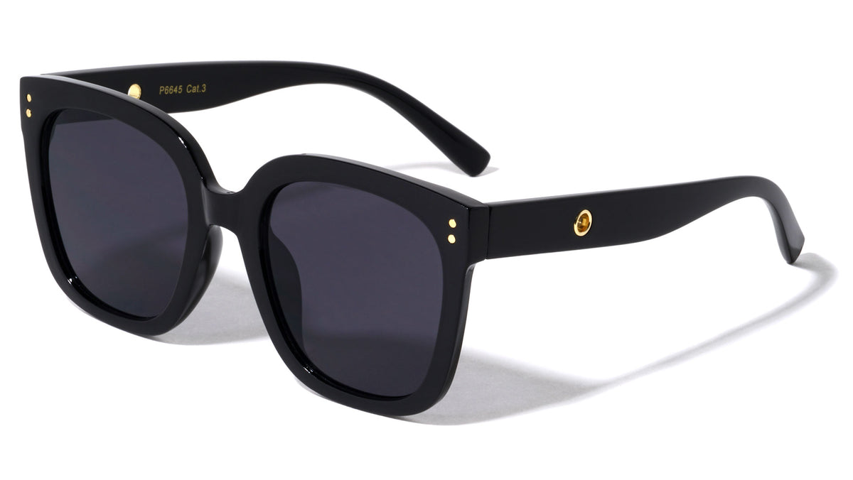 Retro Cat Eye Squared Horned Wholesale Sunglasses