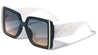 Squared Butterfly Thick Temple Wholesale Sunglasses