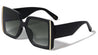 Squared Butterfly Thick Temple Wholesale Sunglasses