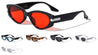 Angular Cat Eye Three Bar Fashion Wholesale Sunglasses