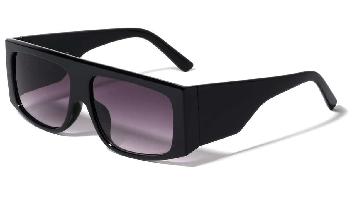 Thick Temple Rectangle Fashion Wholesale Sunglasses